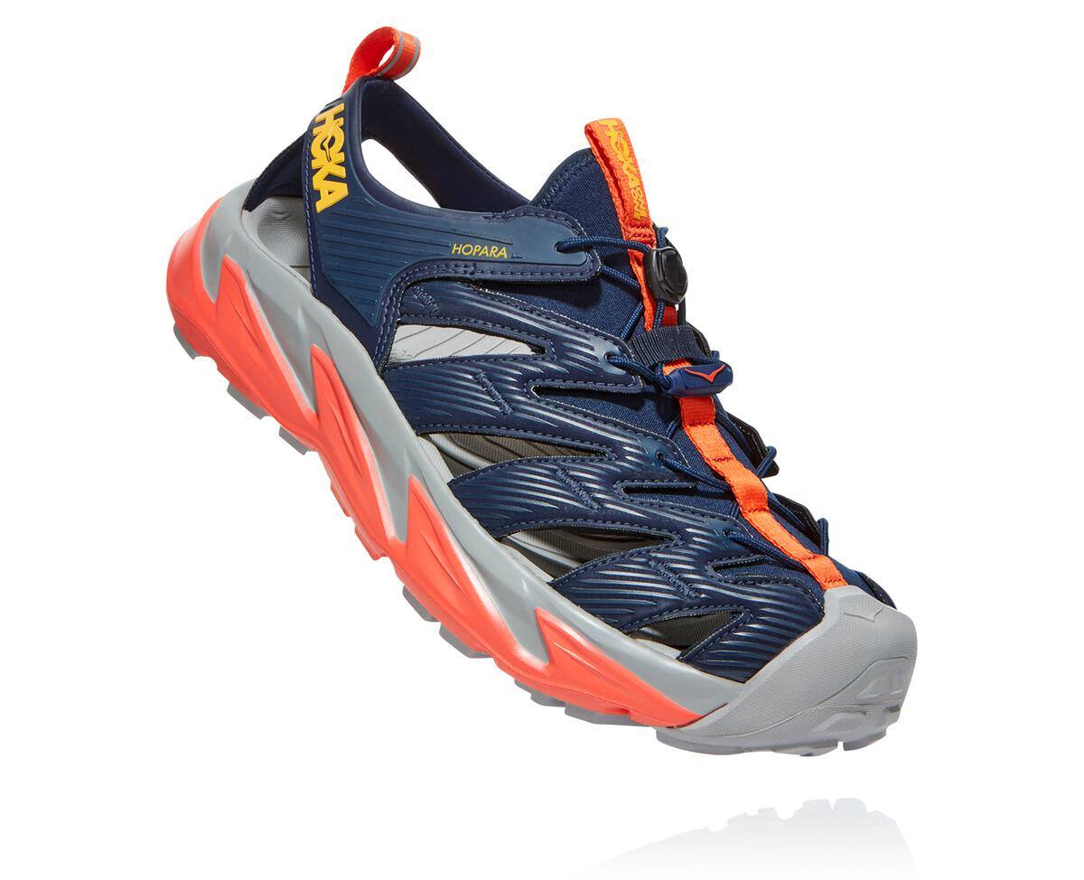 Hoka One One Hopara Inida Mens Navy Hiking Sandals